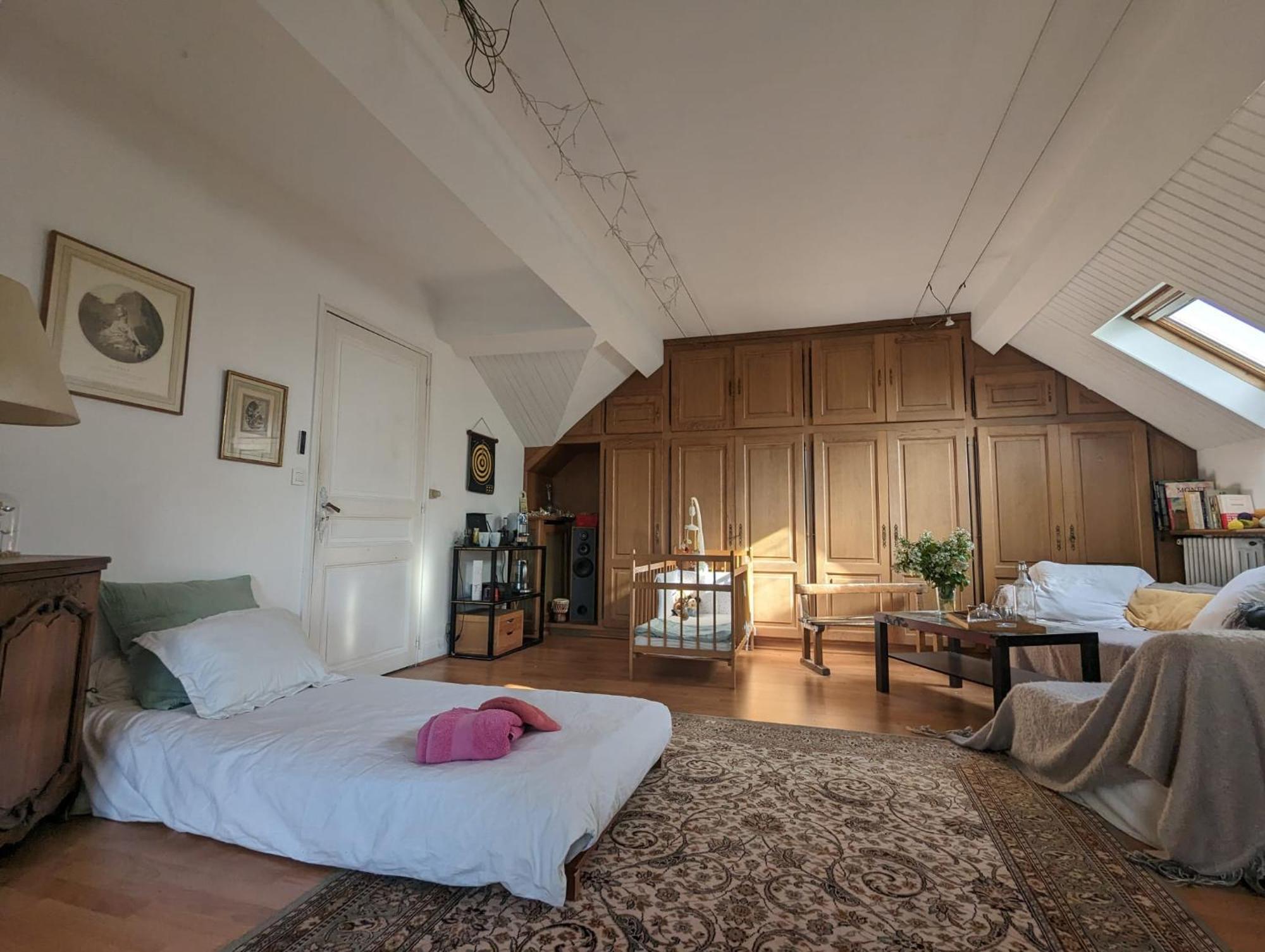 Appartement Atelier Chez Marie à Carnetin Chambre photo